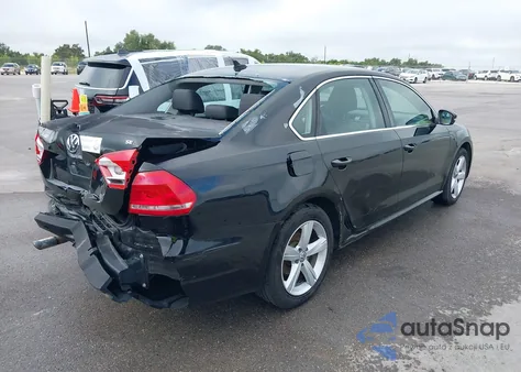 2013 Volkswagen Passat Se from USA, damaged, VIN 1VWBP7A32DC064807